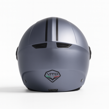 Casco Jet Vito Helmets Moda Matt Grey