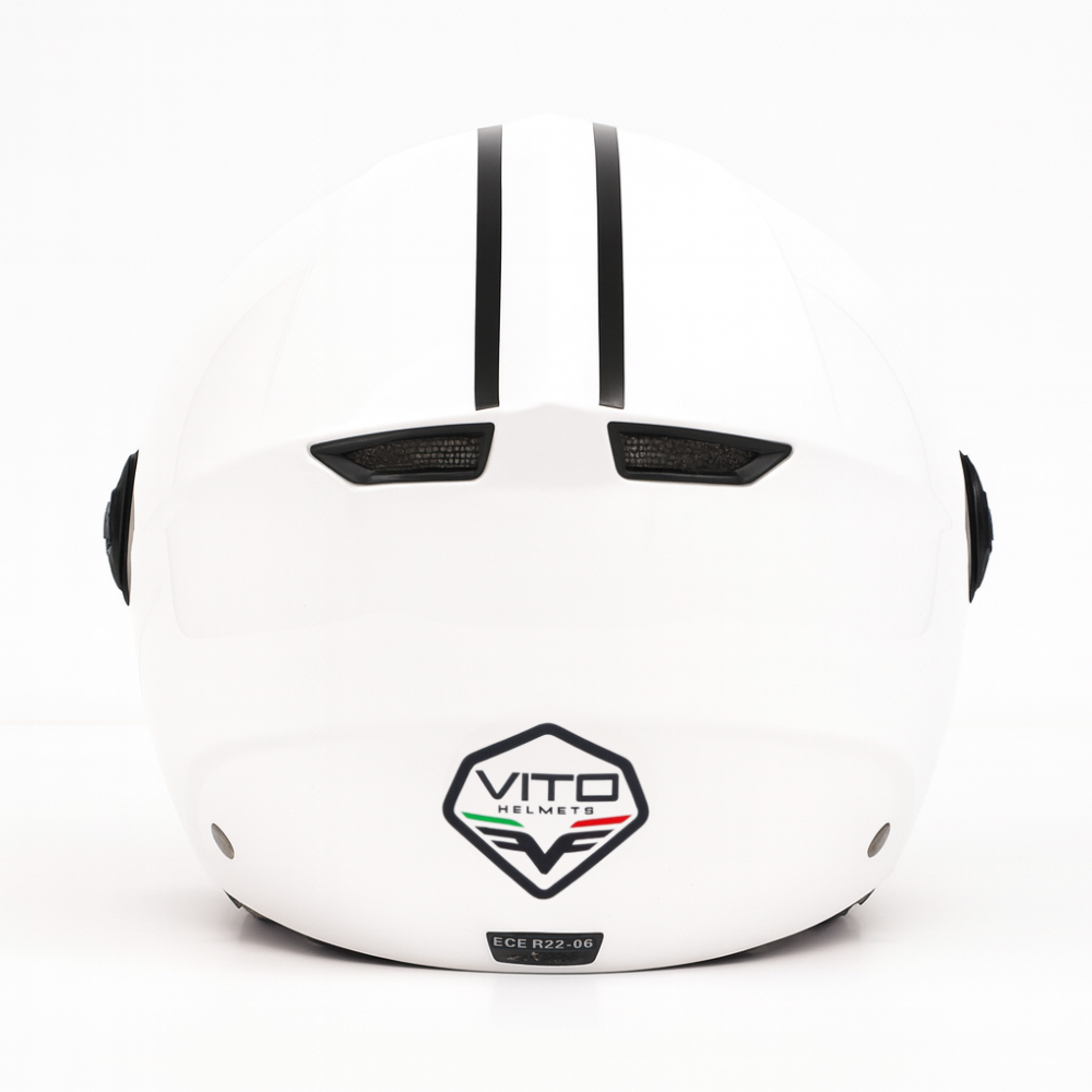 Casco Jet Vito Helmets MODA Shiny White