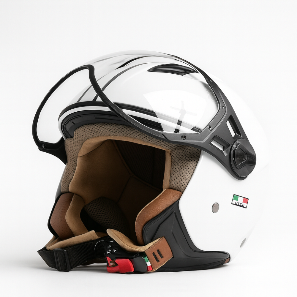 Casco Jet Vito Helmets MODA Shiny White