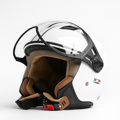 Casco Jet Vito Helmets MODA Shiny White