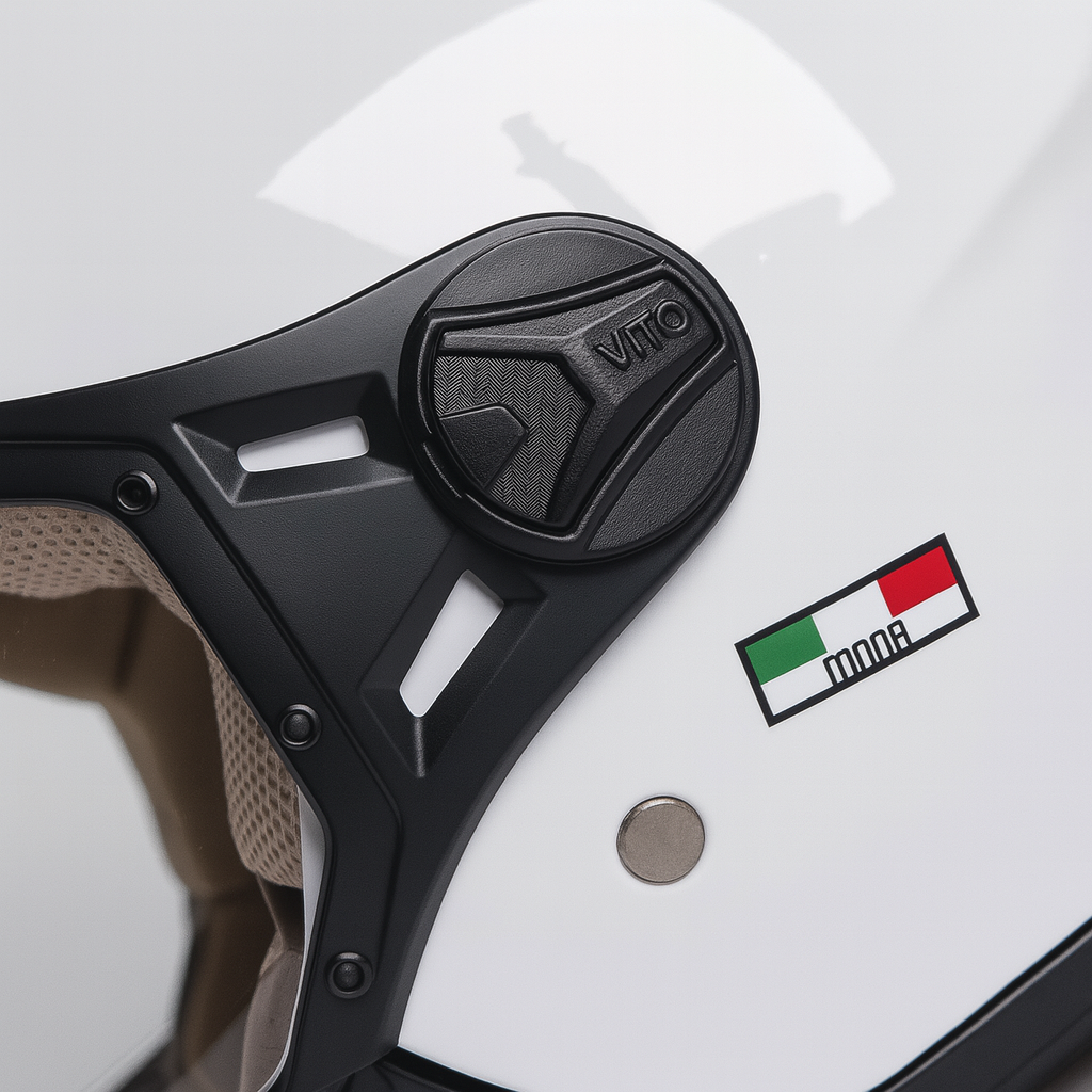 Casco Jet Vito Helmets MODA Shiny White