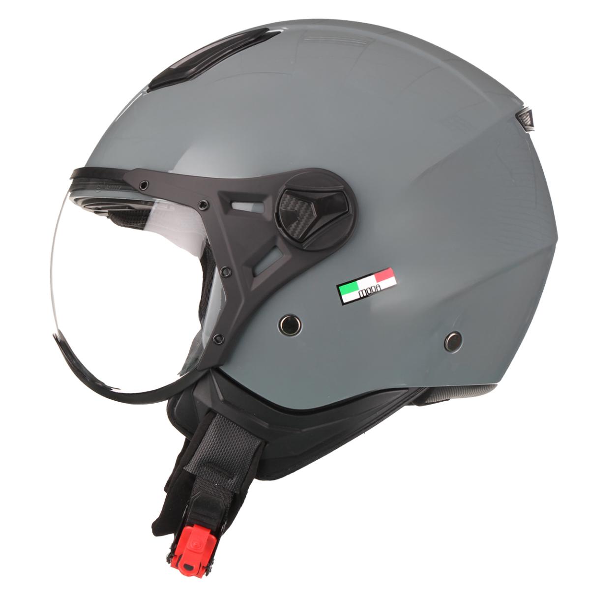 Casco Jet Vito Helmets MODA Nardo Grey Lucido