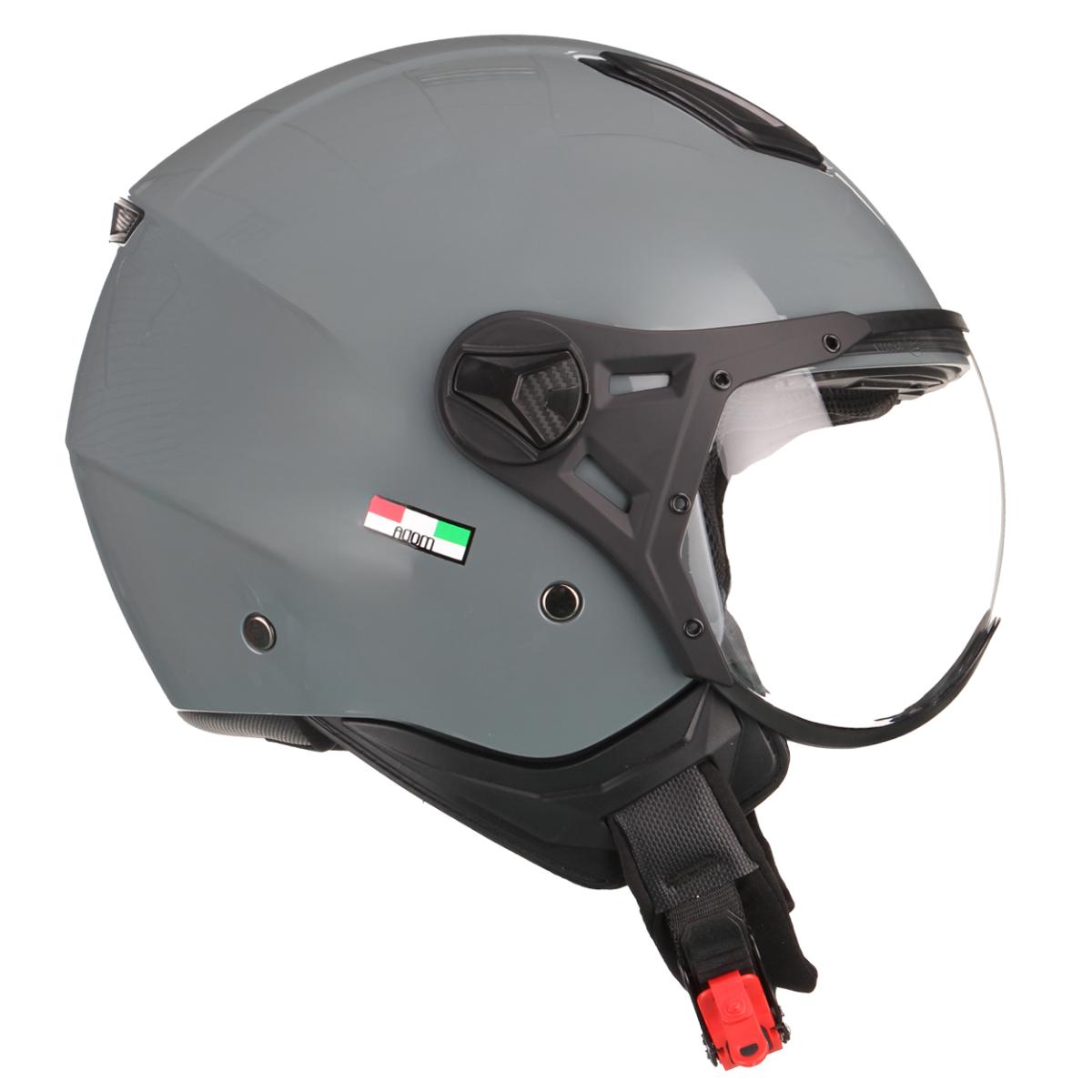 Casco Jet Vito Helmets MODA Nardo Grey Lucido