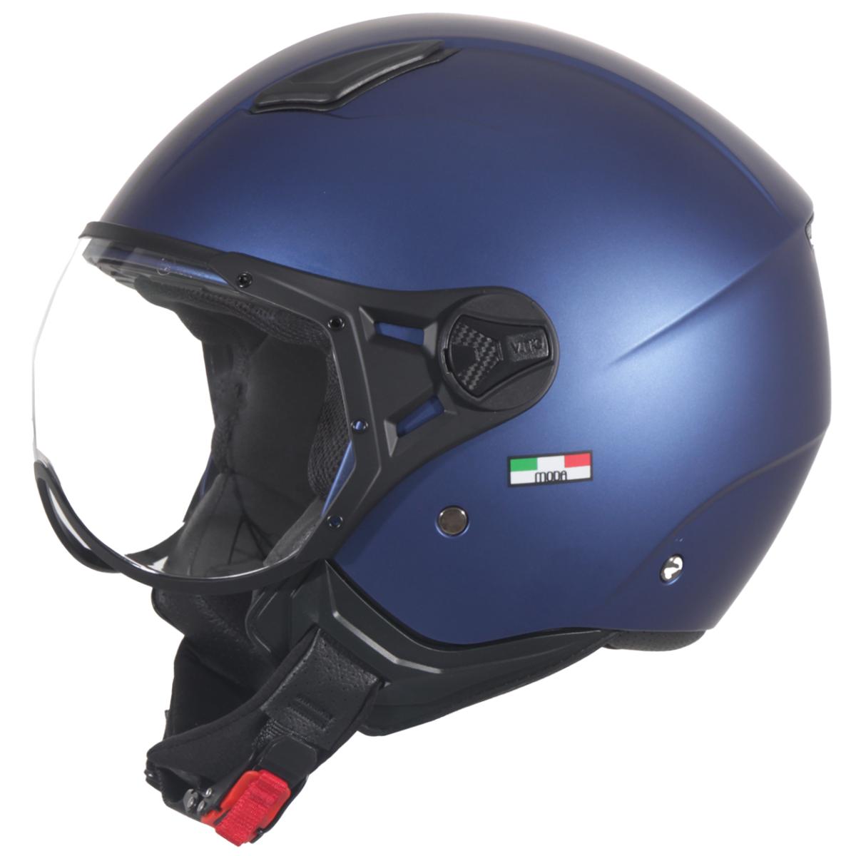 Casco Jet Vito Helmets MODA Blu Opaco