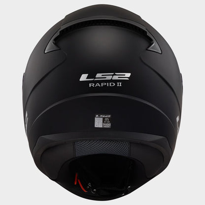 Casco Integrale LS2 RAPID II FF353 Solid Black Matt