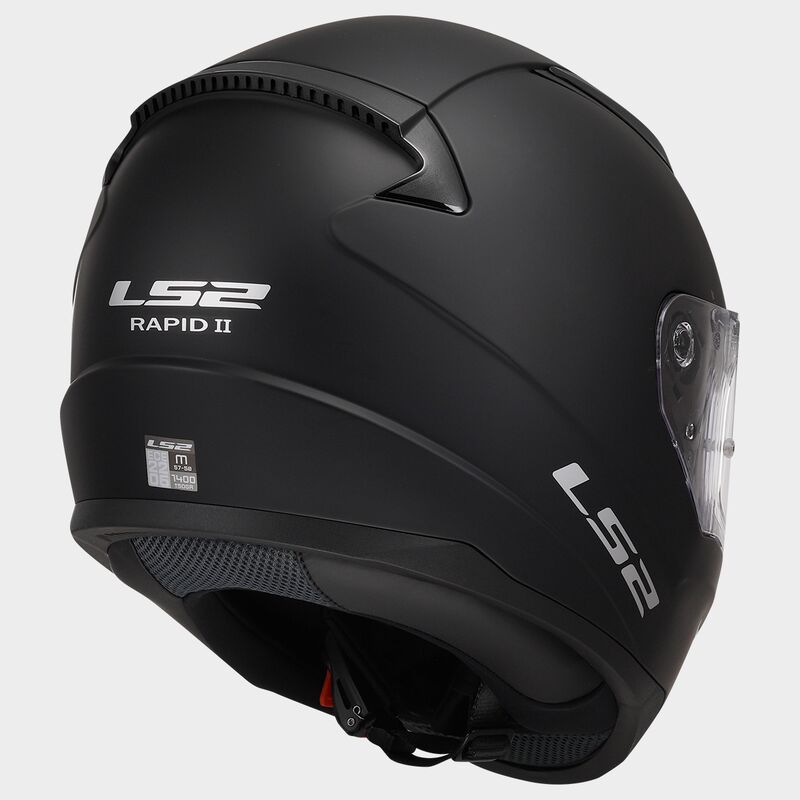 Casco Integrale LS2 RAPID II FF353 Solid Black Matt