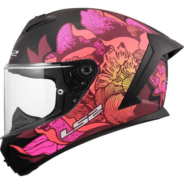 Casco Integrale LS2 FF820 RAPID III - POPPIES II Matt Black Pink