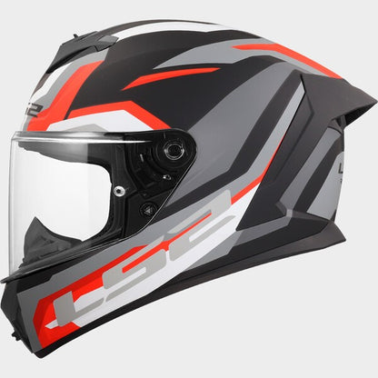 Casco Integrale LS2 FF820 RAPID III - HYPER Matt Black Red