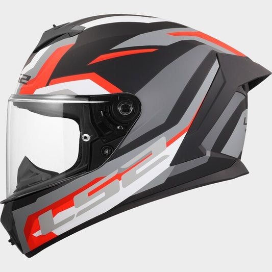 Casco Integrale LS2 FF820 RAPID III - HYPER Matt Black Red
