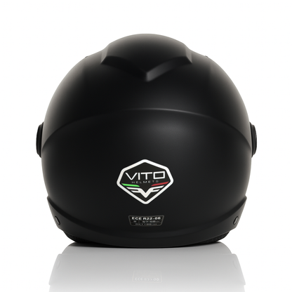 Casco Jet Vito Helmets UNO Nero Opaco