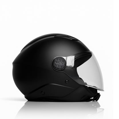Casco Jet Vito Helmets UNO Nero Opaco