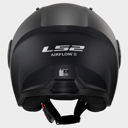 Casco Jet LS2 OF616 AIRFLOW II  Solid Matt Black