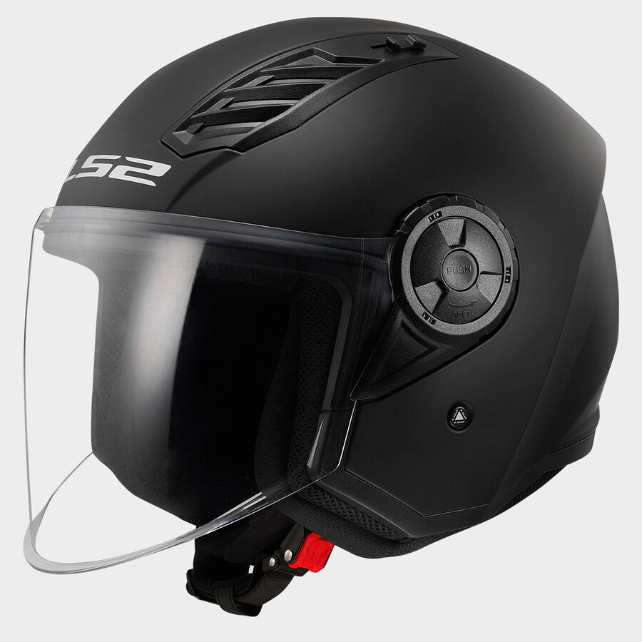 Casco Jet LS2 OF616 AIRFLOW II  Solid Matt Black