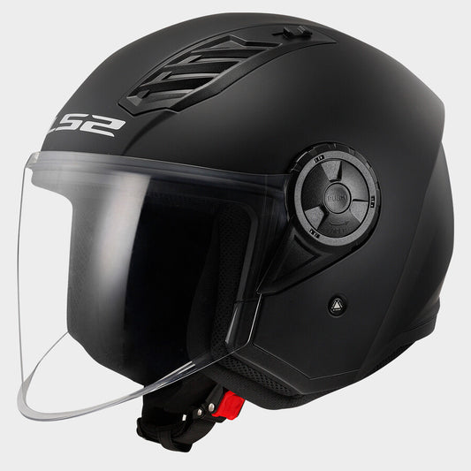 Casco Jet LS2 OF616 AIRFLOW II  Solid Matt Black