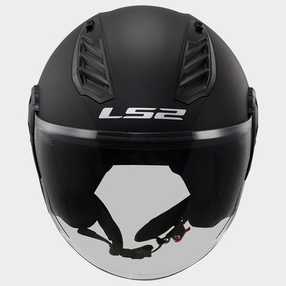 Casco Jet LS2 OF616 AIRFLOW II  Solid Matt Black