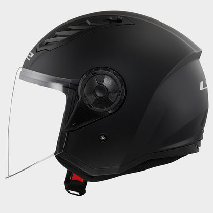 Casco Jet LS2 OF616 AIRFLOW II  Solid Matt Black