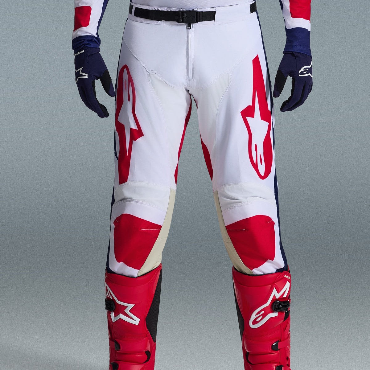 Completo Motocross Alpinestars Racer Riway White Blue Red (Magl. M Pant. 32)