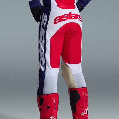 Completo Motocross Alpinestars Racer Riway White Blue Red (Magl. M Pant. 32)