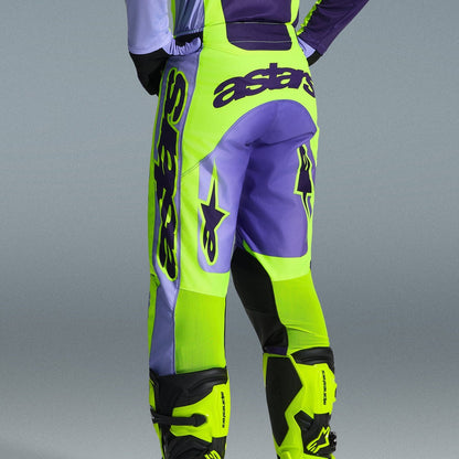 Completo Motocross Alpinestars Racer Portl Purple Yellow Fluo (Magl. M Pant. 32)