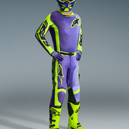 Completo Motocross Alpinestars Racer Portl Purple Yellow Fluo (Magl. M Pant. 32)