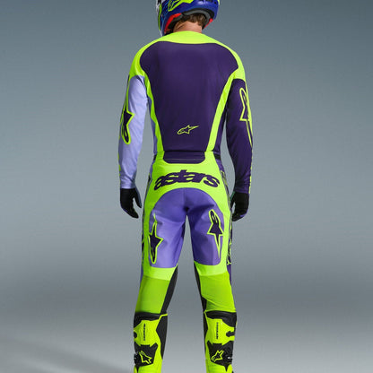 Completo Motocross Alpinestars Racer Portl Purple Yellow Fluo (Magl. M Pant. 32)
