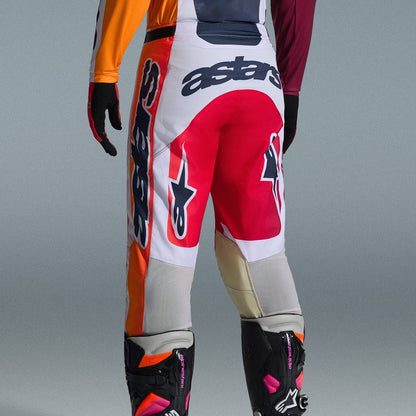 Completo Motocross Alpinestars Racer Portl Red Light Gray Dark Gray (Magl. L Pant. 34)