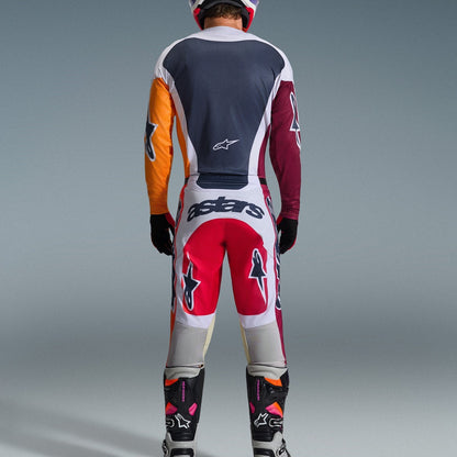 Completo Motocross Alpinestars Racer Portl Red Light Gray Dark Gray (Magl. L Pant. 34)