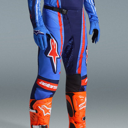 Completo Motocross Alpinestars Techstar Nomur Dark Navy Orange Ucla Blue (Magl. L Pant. 34)