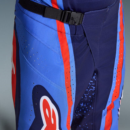 Completo Motocross Alpinestars Techstar Nomur Dark Navy Orange Ucla Blue (Magl. L Pant. 34)