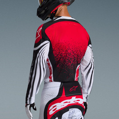 Completo Motocross Alpinestars Techstar Nomur Black White Red (Magl. L Pant. 34)