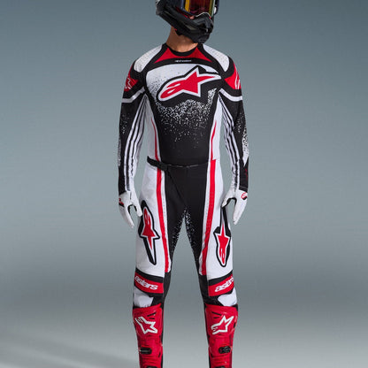 Completo Motocross Alpinestars Techstar Nomur Black White Red (Magl. L Pant. 34)
