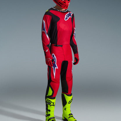 Completo Motocross Alpinestars Fluid Grid 2026 Red Black Purple (Magl. L Pant. 34)
