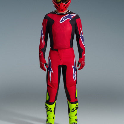 Completo Motocross Alpinestars Fluid Grid 2026 Red Black Purple (Magl. L Pant. 34)