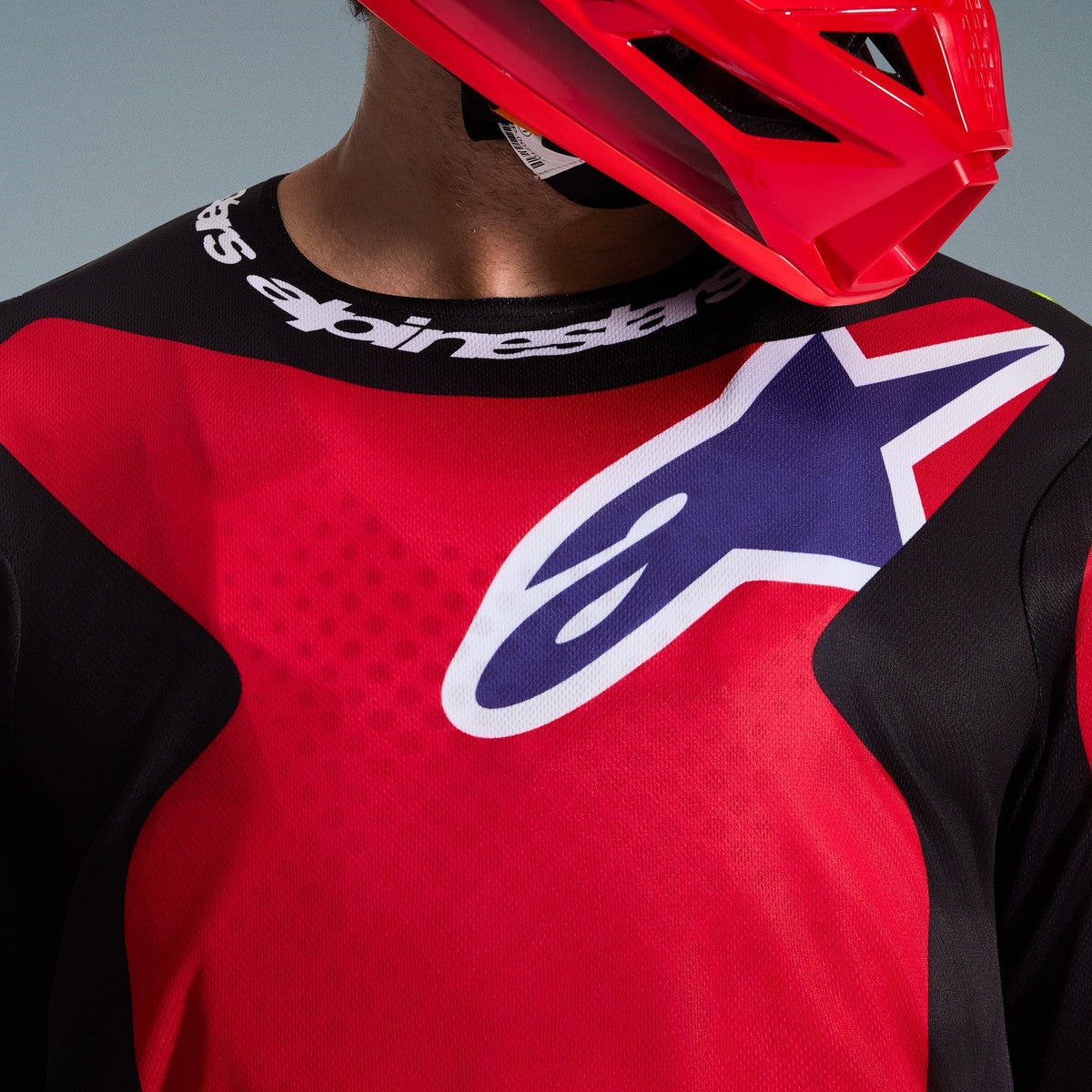 Completo Motocross Alpinestars Fluid Grid 2026 Red Black Purple (Magl. L Pant. 34)