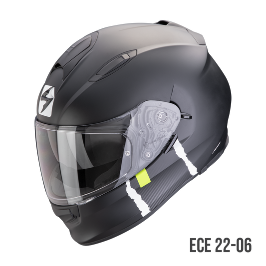 Casco Integrale Scorpion EXO-491 CODE Matt Black Silver 48-451-159-04