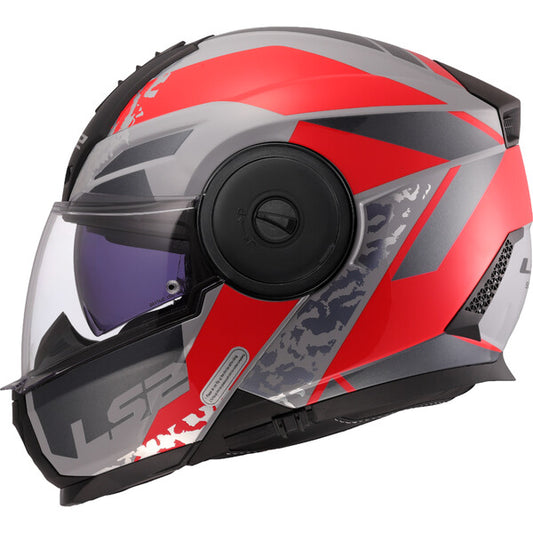 Casco Modulare LS2 FF902 Scope II Oxyd Grey Red-06