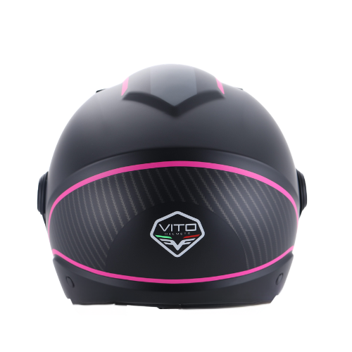 Casco Jet Vito Helmets Doppia Visiera Lavori Purple Decal