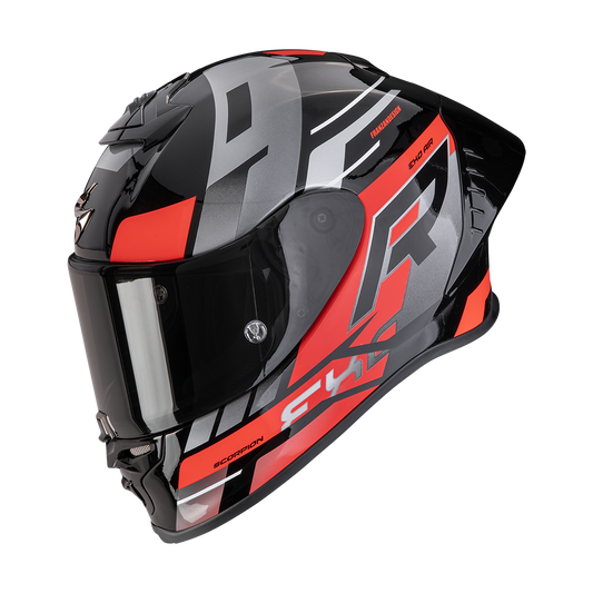 Casco Integrale Scorpion EXO-R1 EVO II AIR ADRENALINE Black Red Silver