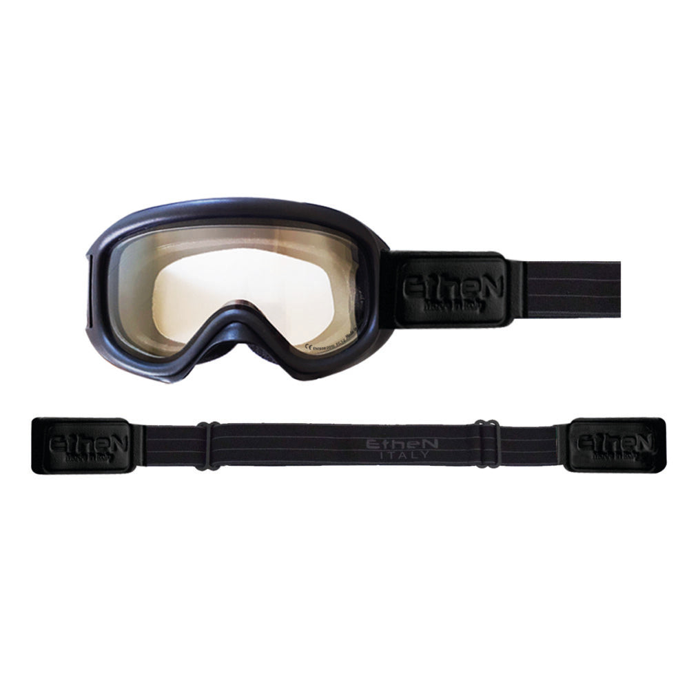 Maschera Da Moto Stile Vintage Ethen Bobber Black Gray Lente Fotocromatica