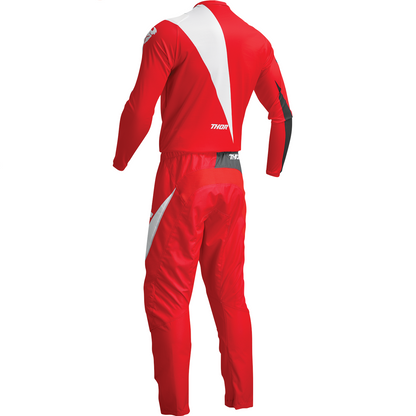 Completo Motocross Thor Sector Edge Red/White (Magl. L Pant. 34)