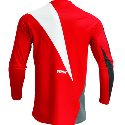 Completo Motocross Thor Sector Edge Red/White (Magl. L Pant. 34)