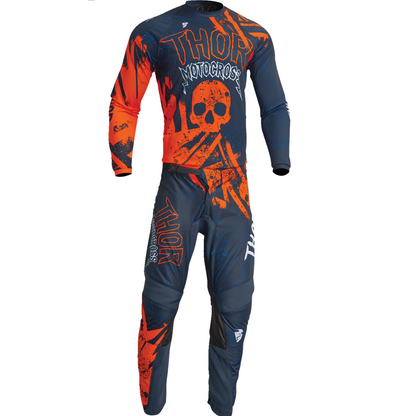 Completo Motocross Bimbo Sector Gnar Midnight/Orange (Magl. XL Pant. 28)