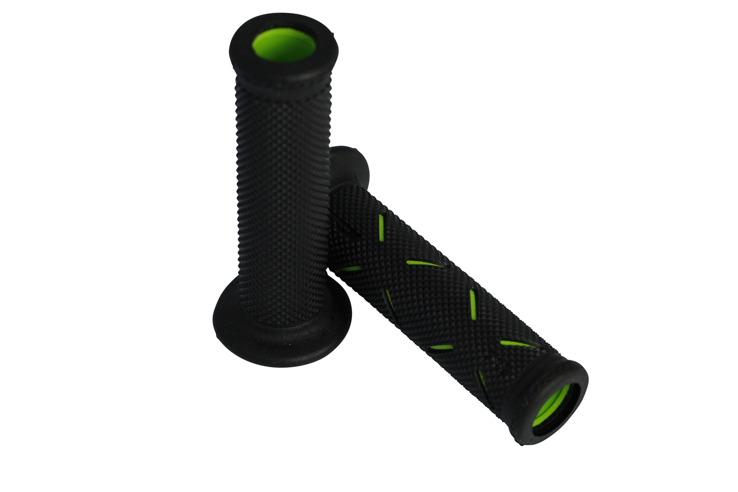 Manopole Progrip 717 Soft Touch Superbike Verde Nero