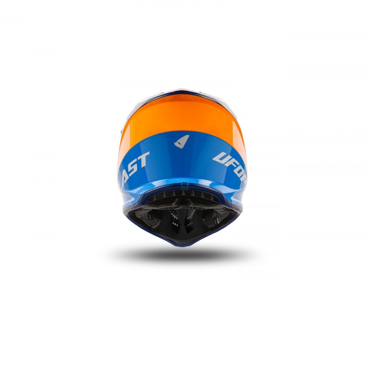 Casco Motocross Bimbo Ufo Plast Korey Harlem Blu Arancione