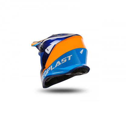 Casco Motocross Bimbo Ufo Plast Korey Harlem Blu Arancione