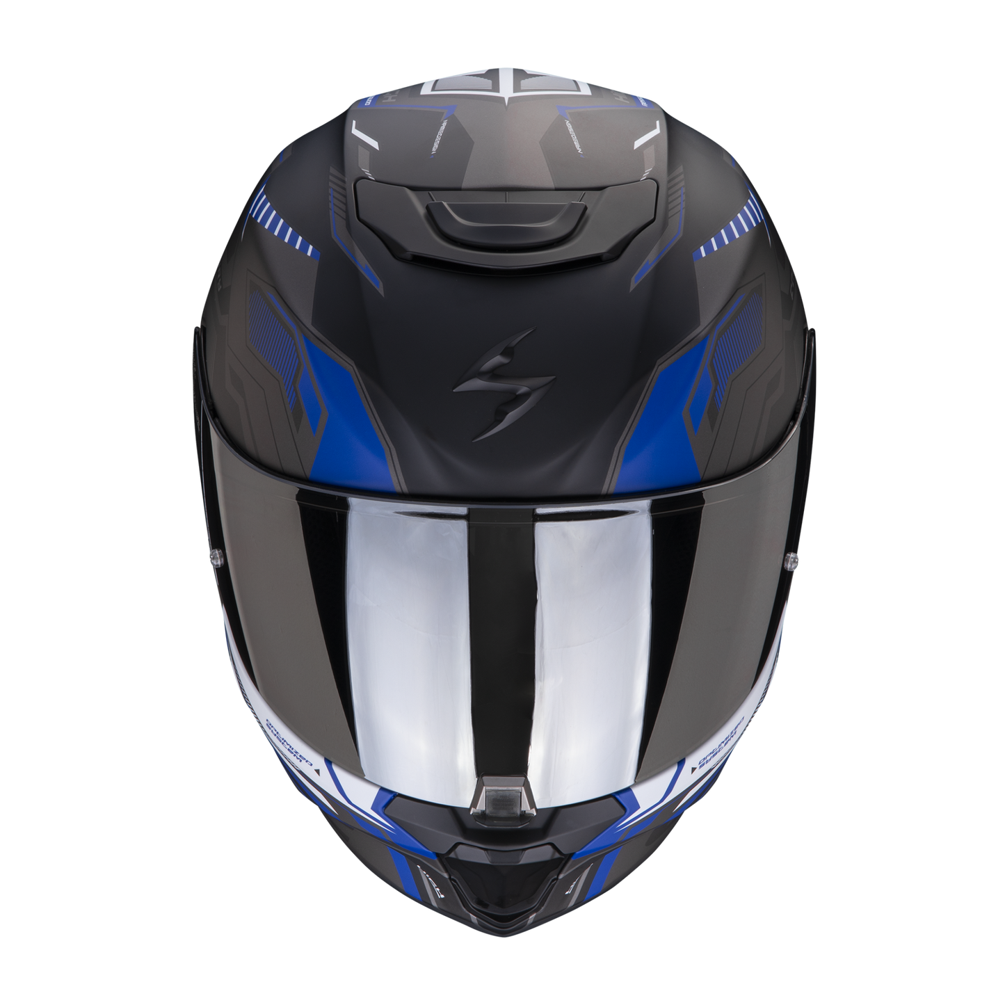 Casco Integrale Scorpion EXO-391 HAUT 139-416-268-04 Matt Black Silver Blue