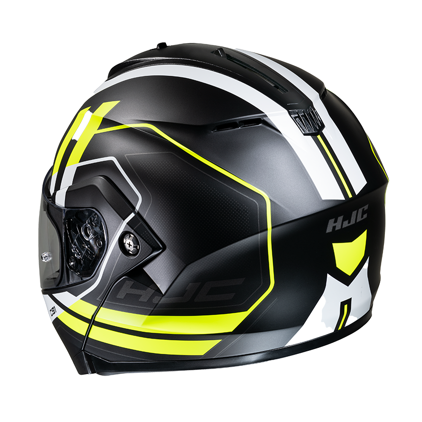 Casco Modulare HJC C91 OCTO MC3HSF Nero Giallo Fluo Bianco Opaco