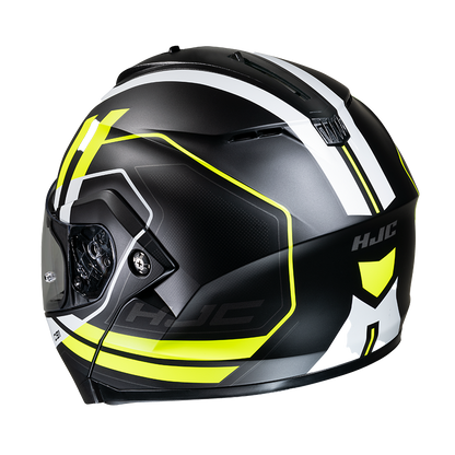 Casco Modulare HJC C91 OCTO MC3HSF Nero Giallo Fluo Bianco Opaco