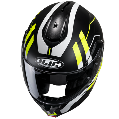 Casco Modulare HJC C91 OCTO MC3HSF Nero Giallo Fluo Bianco Opaco