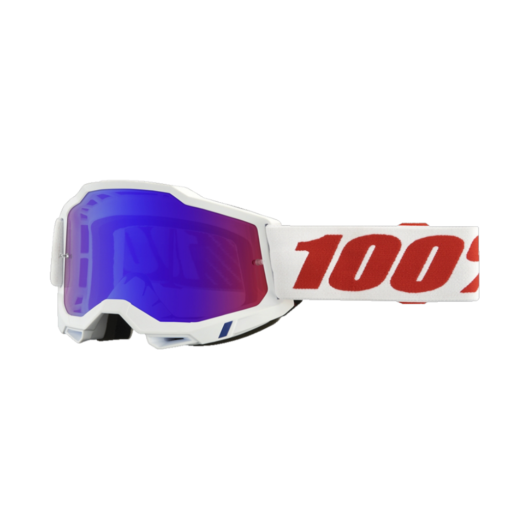 Maschera Motocross 100% Accuri 2 Pure Lente Blu/Rosso